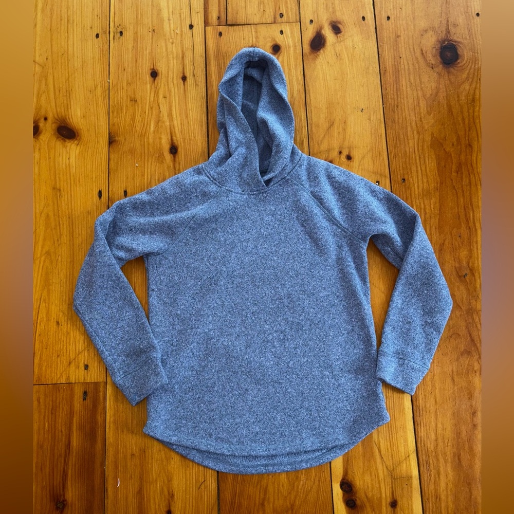 Eddie Bauer Blue Fleece Hoodie Women’s XS Cozy Pullover